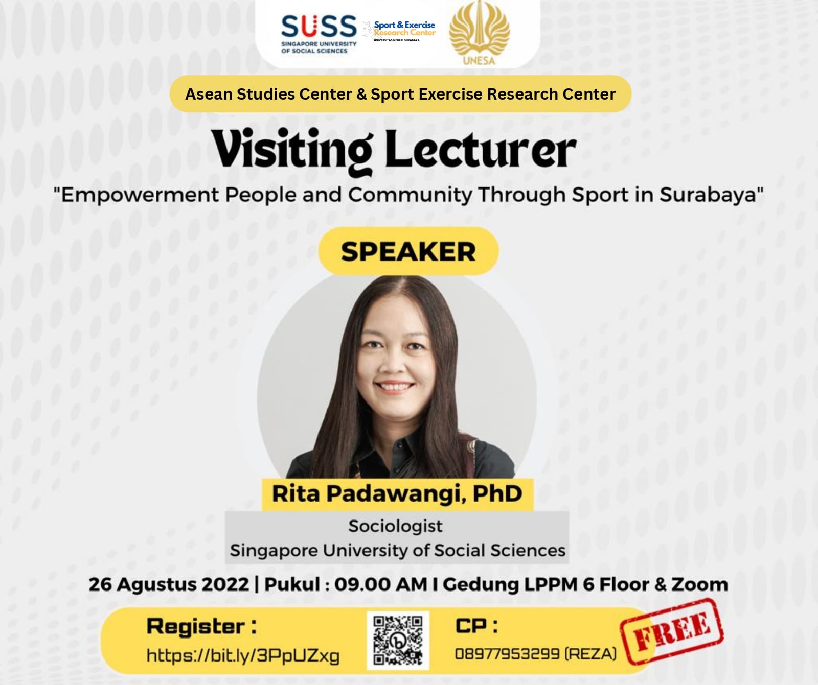 Visiting Lecturer : Rita Padawangi, P.Hd.